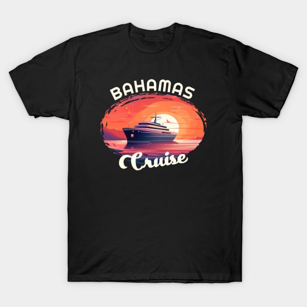 bahamas cruise 2024 - vintage retro gift T-Shirt by Crocodile Store